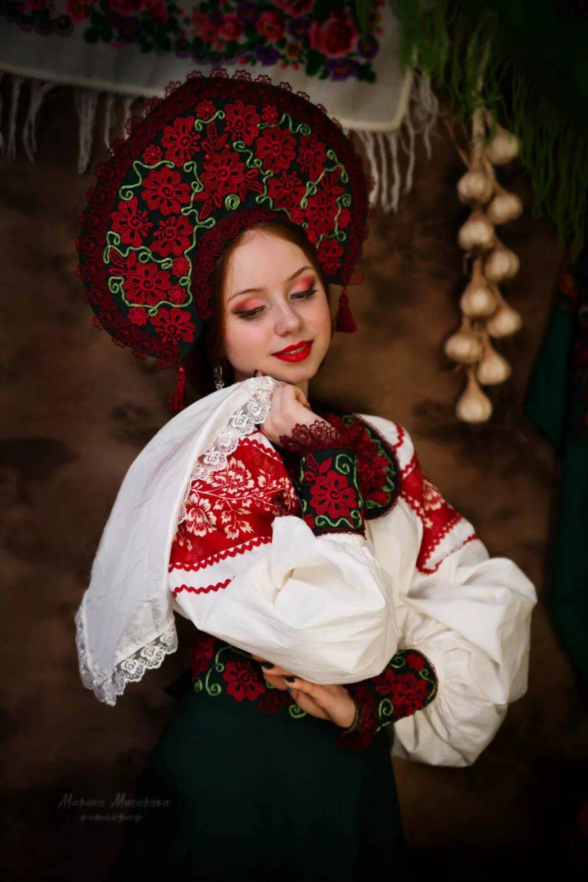 Women in Slavic costumes underwear in Portland