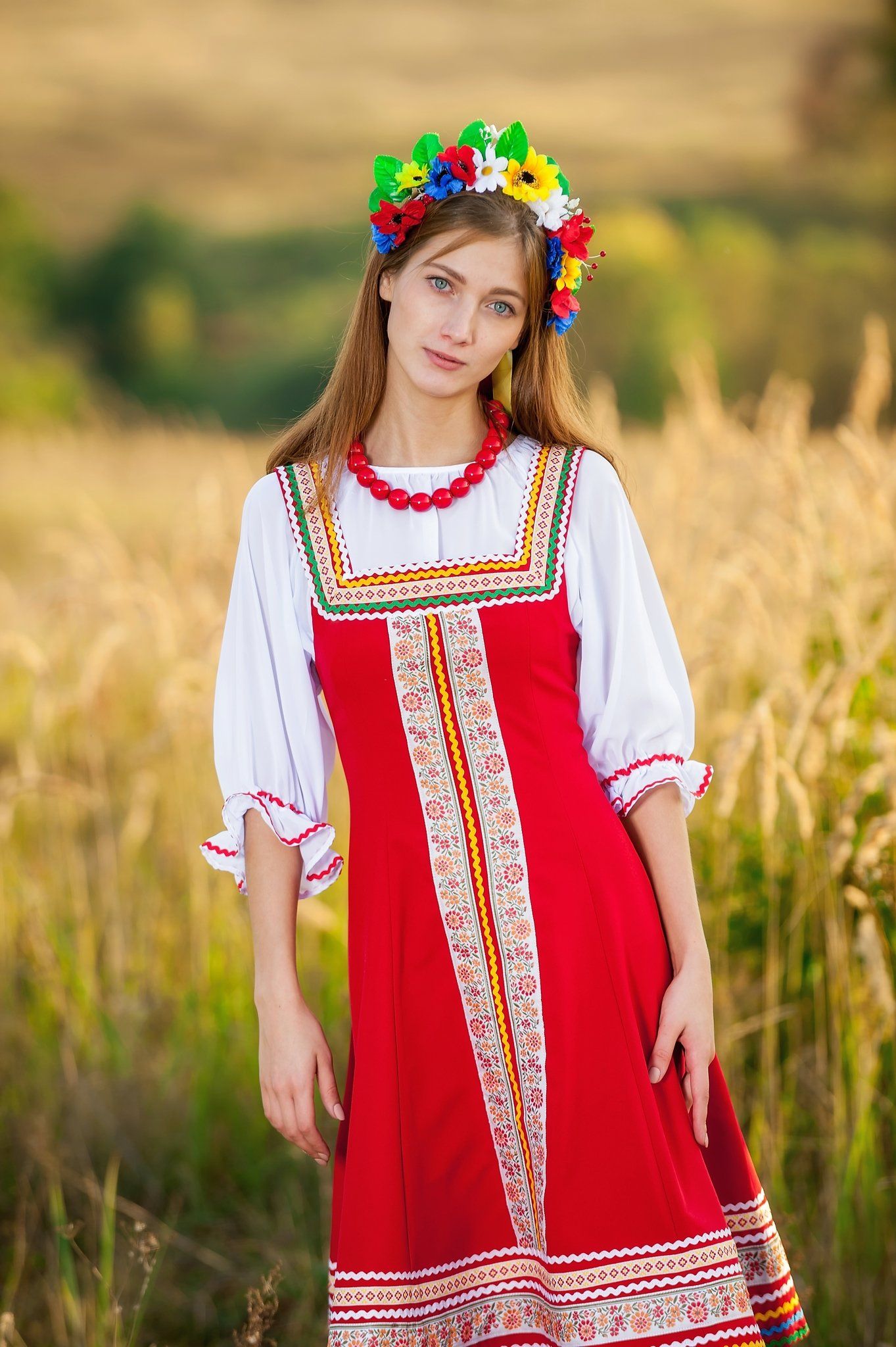 Women in Slavic costumes in Portland